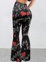 Damen Gestreift Lang Hose Lässig Frühling/Herbst Hose