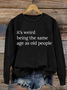 Lässig Rundhals Halloween Sweatshirt