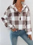 Retro Kapuze Geometrisch Sweatshirt Print