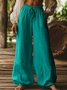 Damen Unifarben Lang Hose Lässig Frühling/Herbst Hose
