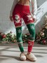 Damen Weihnachten Retro Frühling/Herbst Knöchelhose Leggings