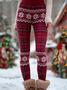 Damen Weihnachten Retro Frühling/Herbst Knöchelhose Leggings