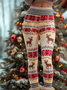 Damen Weihnachten Retro Frühling/Herbst Knöchelhose Leggings