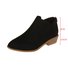 Retro Unifarben Reißverschluss Niedrig Klassische Stiefel Nahtverarbeitung
