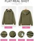 Lässig Kapuze Geblümt Sweatshirt Jacquard