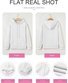 Lässig Kapuze Geblümt Sweatshirt Jacquard