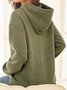 Lässig Kapuze Geblümt Sweatshirt Jacquard