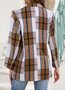 Damen Geometrisch Frühling/Herbst Oberbekleidung Lässig Langarm Schalkragen Regelmäßig Blazer