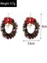 Weihnachten Bunt DIY Schmuck Weihnachtsbaum Glocke Elch Ohrringe Persönlichkeit Felt Ohrringe