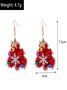 Weihnachten Bunt DIY Schmuck Weihnachtsbaum Glocke Elch Ohrringe Persönlichkeit Felt Ohrringe