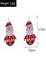 Weihnachten Bunt DIY Schmuck Weihnachtsbaum Glocke Elch Ohrringe Persönlichkeit Felt Ohrringe