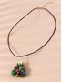 Weihnachten Bunt DIY Schmuck Weihnachtsbaum Glocke Elch Ohrringe Persönlichkeit Felt Ohrringe
