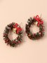 Weihnachten Bunt DIY Schmuck Weihnachtsbaum Glocke Elch Ohrringe Persönlichkeit Felt Ohrringe