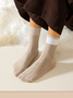 Plüsch und Dick Handtuch Socken Verdrehte Herbst und Winter Stil Mittelrohr Socken Damen Lang Socken Dick Socken Winter Warm Damen Socken