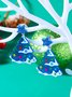 Weihnachten Ohrringe Fashion Acryl Print Weihnachtsbaum Weihnachten Strümpfe Handschuhe Patchwork Ohrringe Weihnachten Urlaub Party Ohrringe