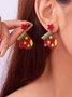 Weihnachten Ohrringe Fashion Acryl Print Weihnachtsbaum Weihnachten Strümpfe Handschuhe Patchwork Ohrringe Weihnachten Urlaub Party Ohrringe
