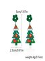 Weihnachten Ohrringe Fashion Acryl Print Weihnachtsbaum Weihnachten Strümpfe Handschuhe Patchwork Ohrringe Weihnachten Urlaub Party Ohrringe
