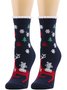 Damen Weihnachten Socken Herbst und Winter Pelz Socken Weihnachtsmann Elch Weihnachtsbaum Schneemann Schneeflocke Gestreift Geschenk Mittelrohr Weihnachten Socken