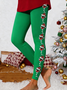 Lässig Weihnachten Knöchelhose Leggings