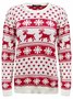 Damen Schneeflocke Langarm Bequem Lässig Print Pullover