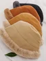 Verdickt mit Vlies-Futter Warm Fischers Hut für Herbst und Winter Lamm mit Vlies-Futter Eimer Hut, Winter mit Vlies-Futter Gerollt Rand Hut