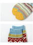 Blockabsatz Stricken Dick Warm Mitte der Wade Socken Mit Ethnisch Retro Geometrisch Muster