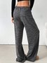 Damen Gestreift Lang Elastische Taille Hose Lässig Frühling/Herbst Hose