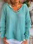Langarm Lässige Einfarbige Sweatshirts mit Kapuze