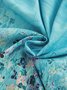 Retro Halbarm V-Ausschnitt Shirts mit Blumenmuster