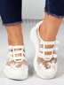 Atmungsaktiv Mesh Geblümt Stickerei Lässig Schuhe