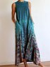 Batik Böhmische Kleider mit Rundhals