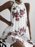 Geblümter Print Sexy Kleid mit Neckholder für Sommer