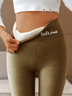 Thermo Sport Leggings Hohe Taille Bauch Steuerung Strecken Noracora