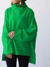 Unifarben Lässig Langarm Normal Sweatshirts