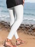 Lässig Fest Unifarben Leggings