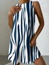 Print Weit Freizeitkleid