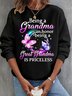 Lässig Rundhals Textbriefe Sweatshirt