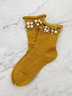 1 Paar Faux Perle Perlen Mitte der Wade Socken