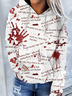 Lässig Kapuze Halloween Sweatshirt
