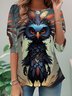 Lässig Halloween Rundhals Langarm T-Shirt