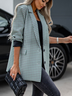Damen Hahnentritt Regelmäßig Weit Blazer