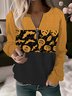Lässig Rundhals Halloween Sweatshirt