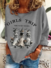 Lässig Rundhals Halloween (Halloween Hut) Sweatshirt