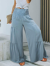 Lässig Unifarben Lang Hose