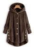 Damen Unifarben Regelmäßig Weit Jacke