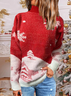 Damen Garn/Wollgarn Weihnachten Langarm Bequem Lässig Pullover