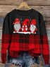 Lässig Rundhals Tier Sweatshirt
