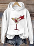 Lässig Kapuze Ethnisch Sweatshirt