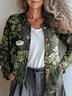 Damen Gestrickt Ethnisch Langarm Bequem Retro Strickjacke