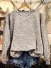 Retro Rundhals 3d Drucken Sweatshirt
